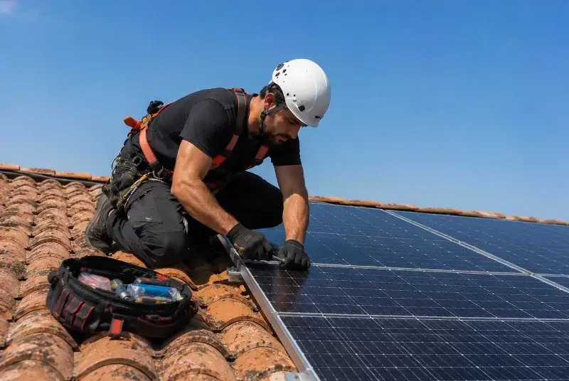 Maintenance et monitoring de panneaux solaires à Audenge